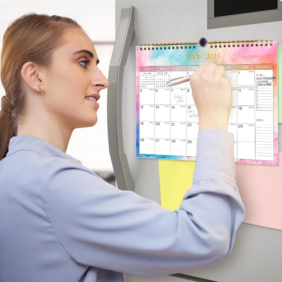 التقويم 20252026 Iludes من يوليو 2025 إلى ديسمبر 2026 18 تقويم الحائط الشهري 2026 11 × 8.5 Ihes. ورق سميك مع مواعيد جوليان أ #5