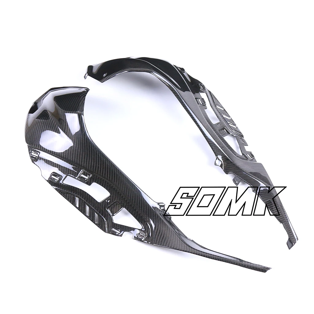 100% Carbon Fiber Motorcycle Fuel Gas Tank Side Panels Fairing Protectors For BMW S1000RR S1000R M1000RR 2019-2023 2021 2022