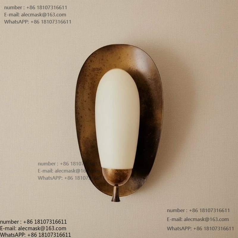 

Medieval bedroom bedside marble wall lamp hotel famous corridor living room designer light luxury modern lamps