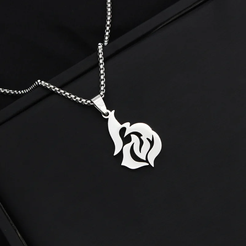 Titanium steel non fading rivet splicing necklace for men's collarbone chain