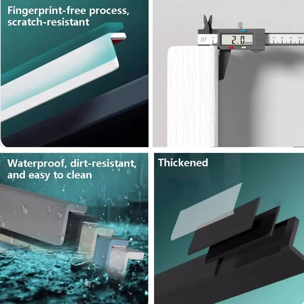 عالية الجودة بولي كلوريد الفينيل جدار ركن حامي ذاتية اللصق المضادة للتصادم ركن الحرس العالمي زاوية الوفير ديكور المنزل #5