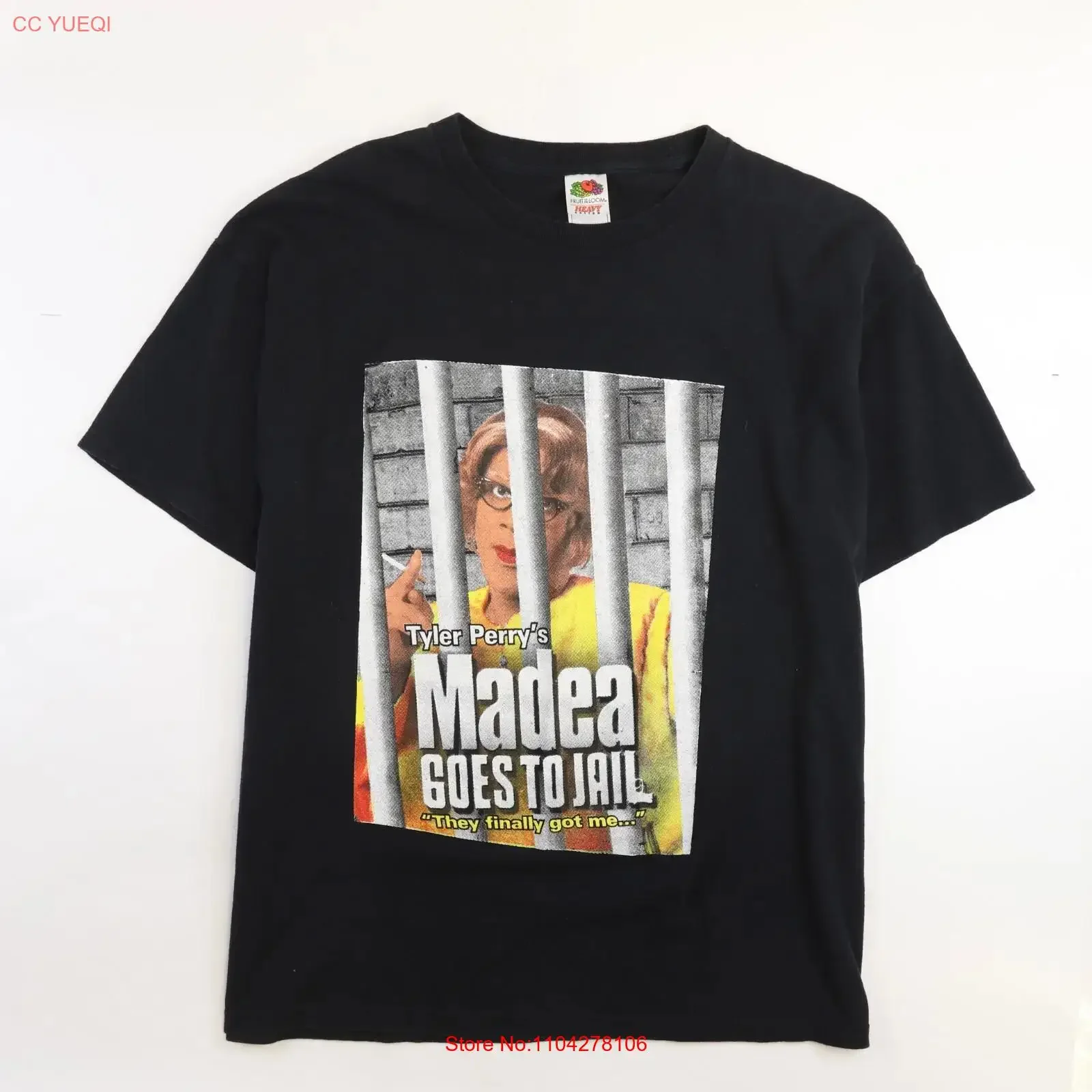 Vintage Tyler Perry's Madea Goes To Jail T Shirt Size XL Movie Promo vintage Washed Versatile Soft fashion Breathable