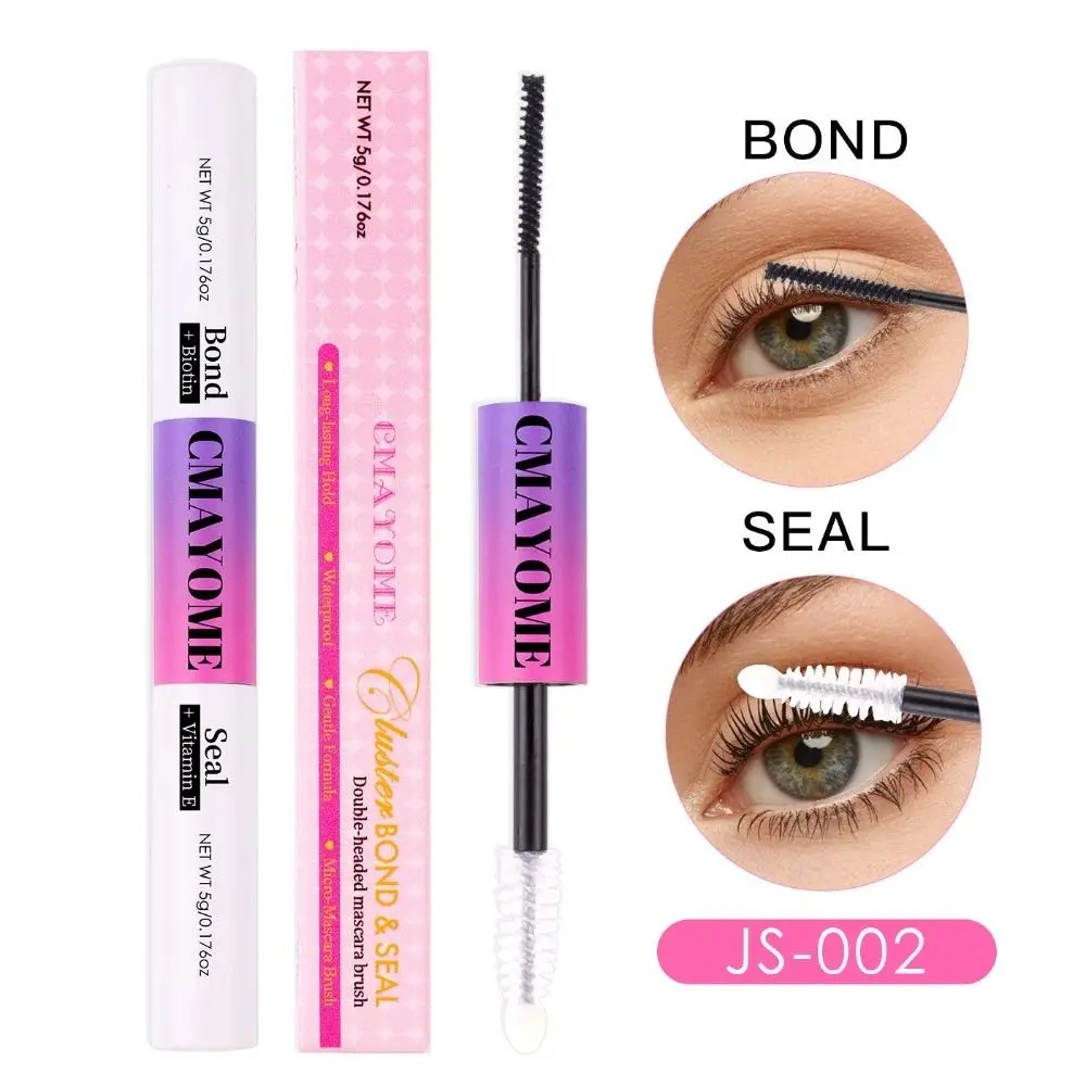 Double Heads Lash Bond and Seal Waterproof 2 In 1 Cluster Lash Glue Extra Strong Hold Long Lasting Glue False Eyelashes