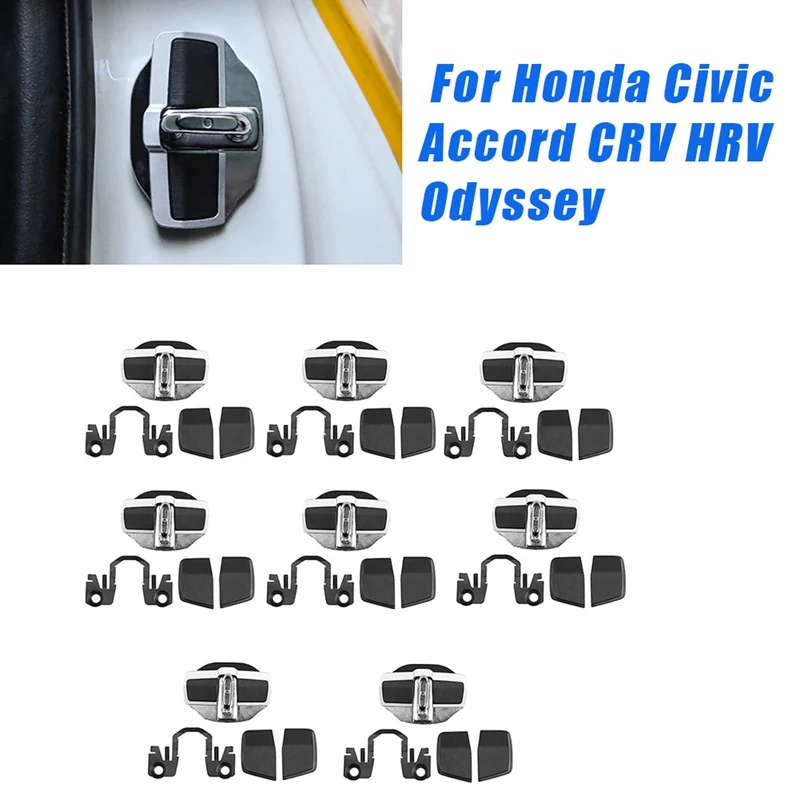 

Car TRD Door Stabilizer Latches Stopper Covers For Honda Civic Accord CRV HRV Odyssey Car Door Lock Buckle Protector