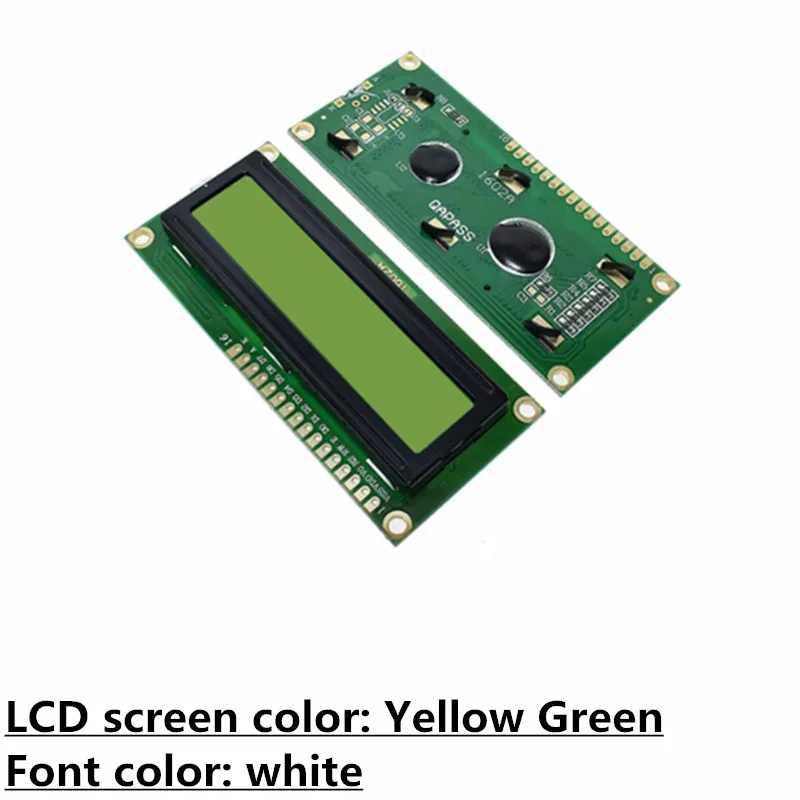 LCD1602 1602 LCD Module Blue / Yellow Green Screen 16x2 Character LCD Display PCF8574T PCF8574 IIC I2C Interface 5V for arduino