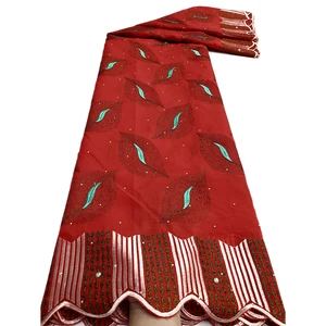 Nigerian Cotton Voile Lace Fabric With Stones 2025 African Swiss Voile Lace Fabric For Sewing Women Wedding Party Dress