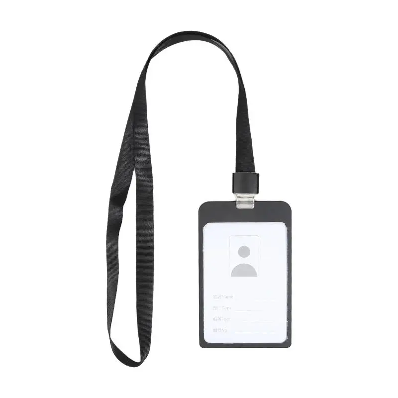 حاملي بطاقات العمل الموظفين بطاقة الائتمان غطاء بطاقة الهوية حافظة العمل شارة الهوية غطاء البطاقة حقيبة النساء الرجال سبائك الألومنيوم #6