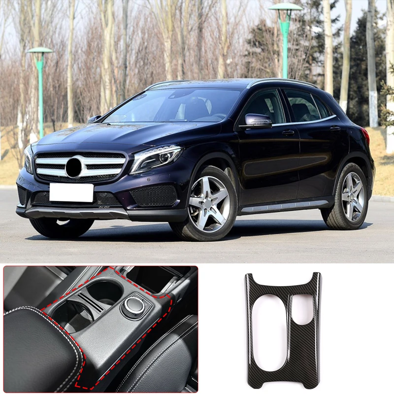 Wasserbecherhalter-Abdeckung Zierleiste Aufkleber Auto-Zubehör für Mercedes Benz CLA GLA A-Klasse W176 W177 X156 H247 C117 X117 C118 X118