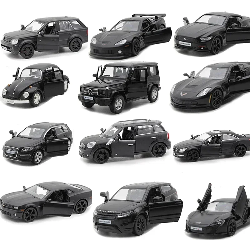 

1:36 Scale Black Color Model Car Simulation Vehicles Diecast Alloy Metal For SUV Super Sport Car G63 Q7 Gift Toy For Kids V031