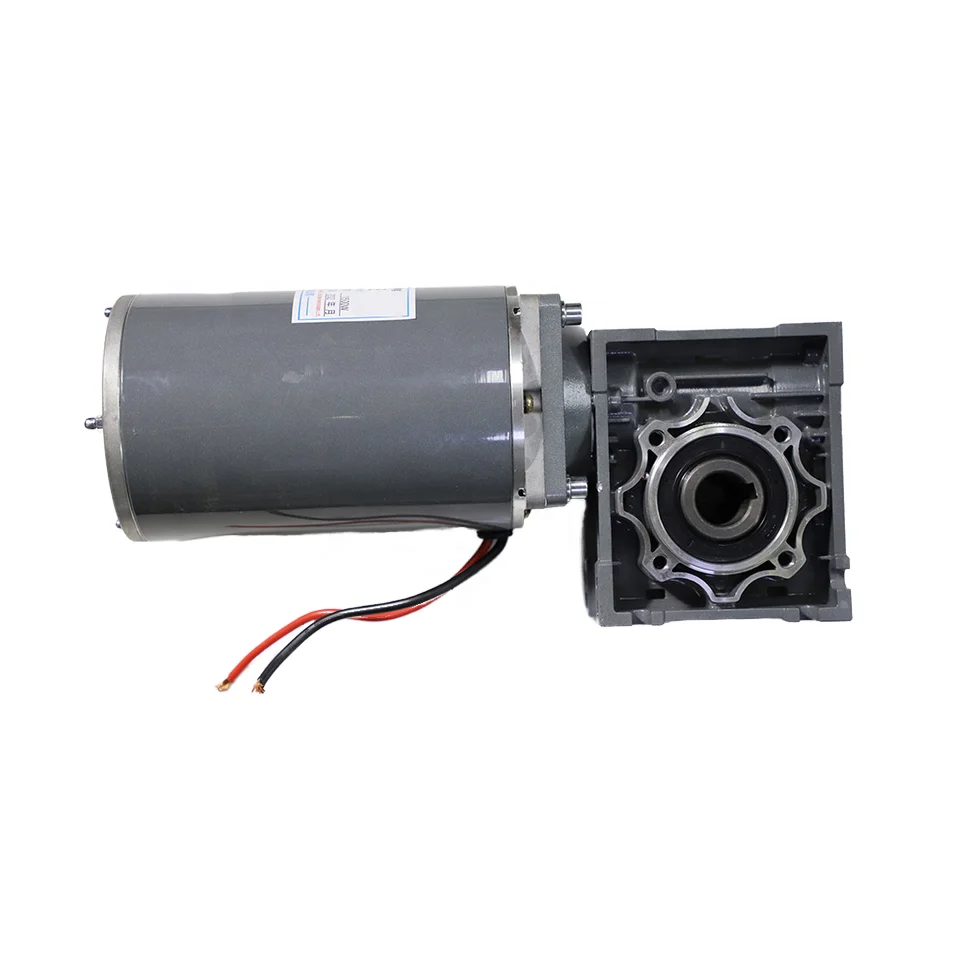 

China High 1500W Electric Motor 24V High Torque Low RPM Brushed DC Geared Motor Permanent Magnet Fan Boat Use 24V Volta Sale
