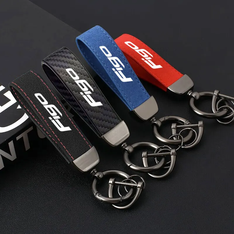 

Car Keychain Key Chain for Men Women Gifts Keyring Horseshoe buckle Fashion Trinket For Ford Figo Car Accessories Universal