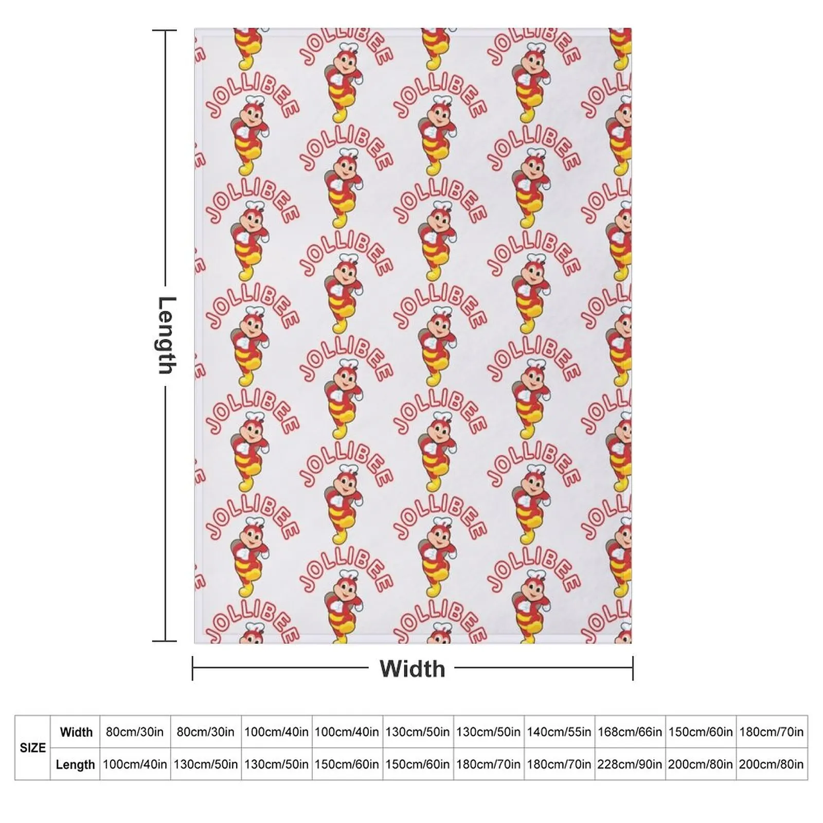 Jollibee Mascot Philippines Jollibee Fast Food Pilipinas Icon Filipino favorites Throw Blanket Cute Plaid For Baby Blankets