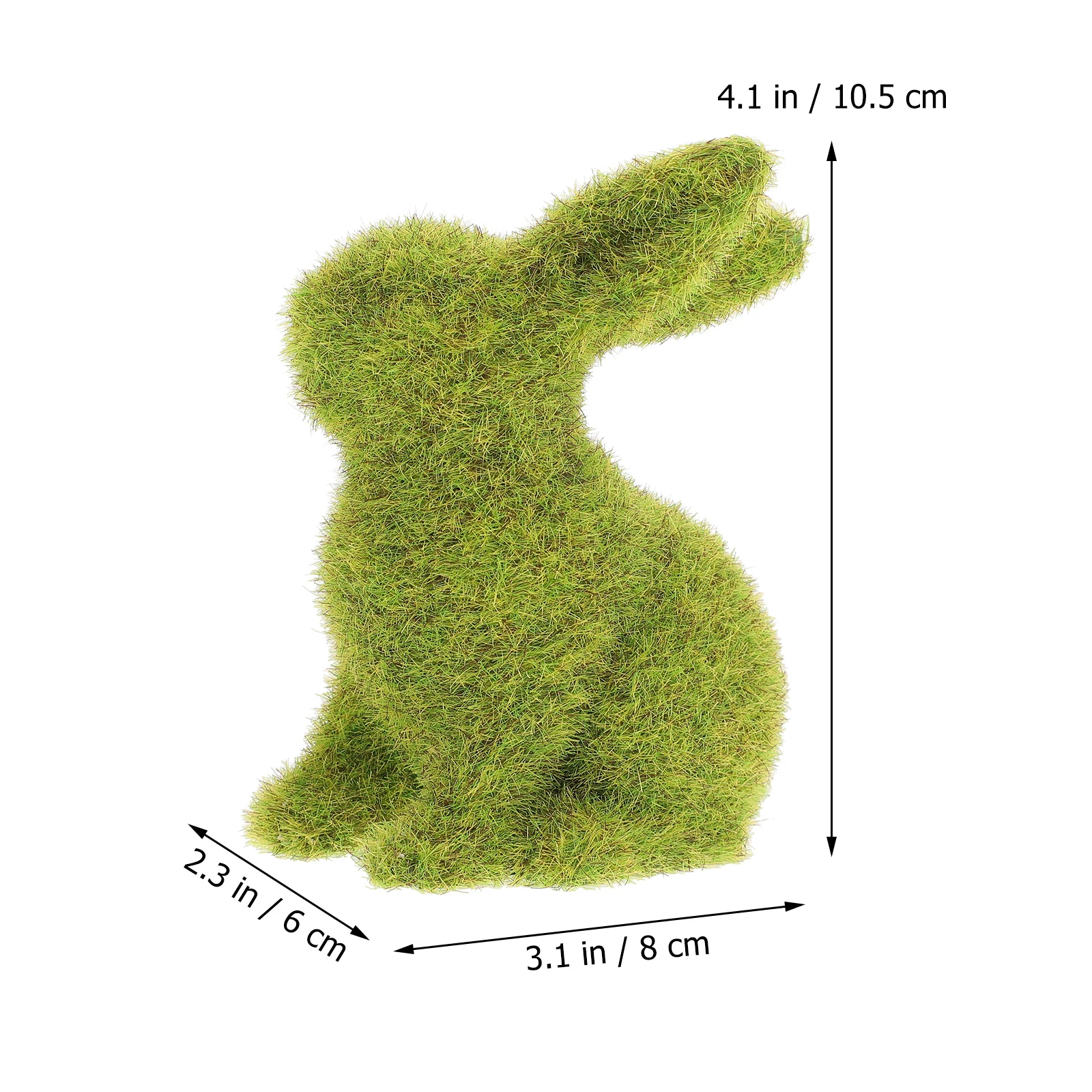 

Moss Rabbit Statues Decorative Figurines Bunny naments Desk Garden Easter Party Wedding Gift Easy Clean Long Use