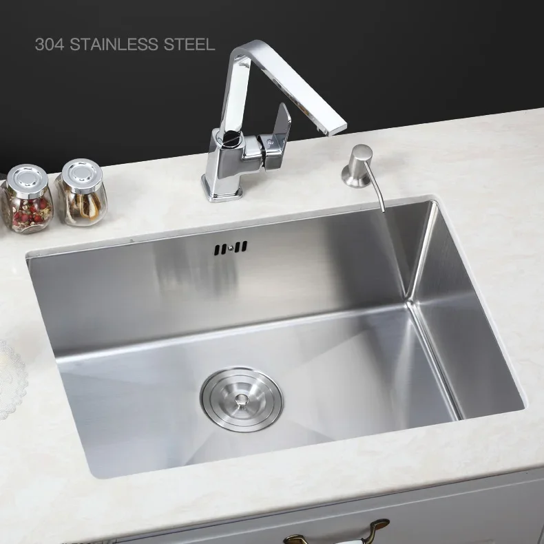 China factory prefab houses Restaurant Hotel 304 Stainless Steel Commercial Kitchen Utility Basin Sink