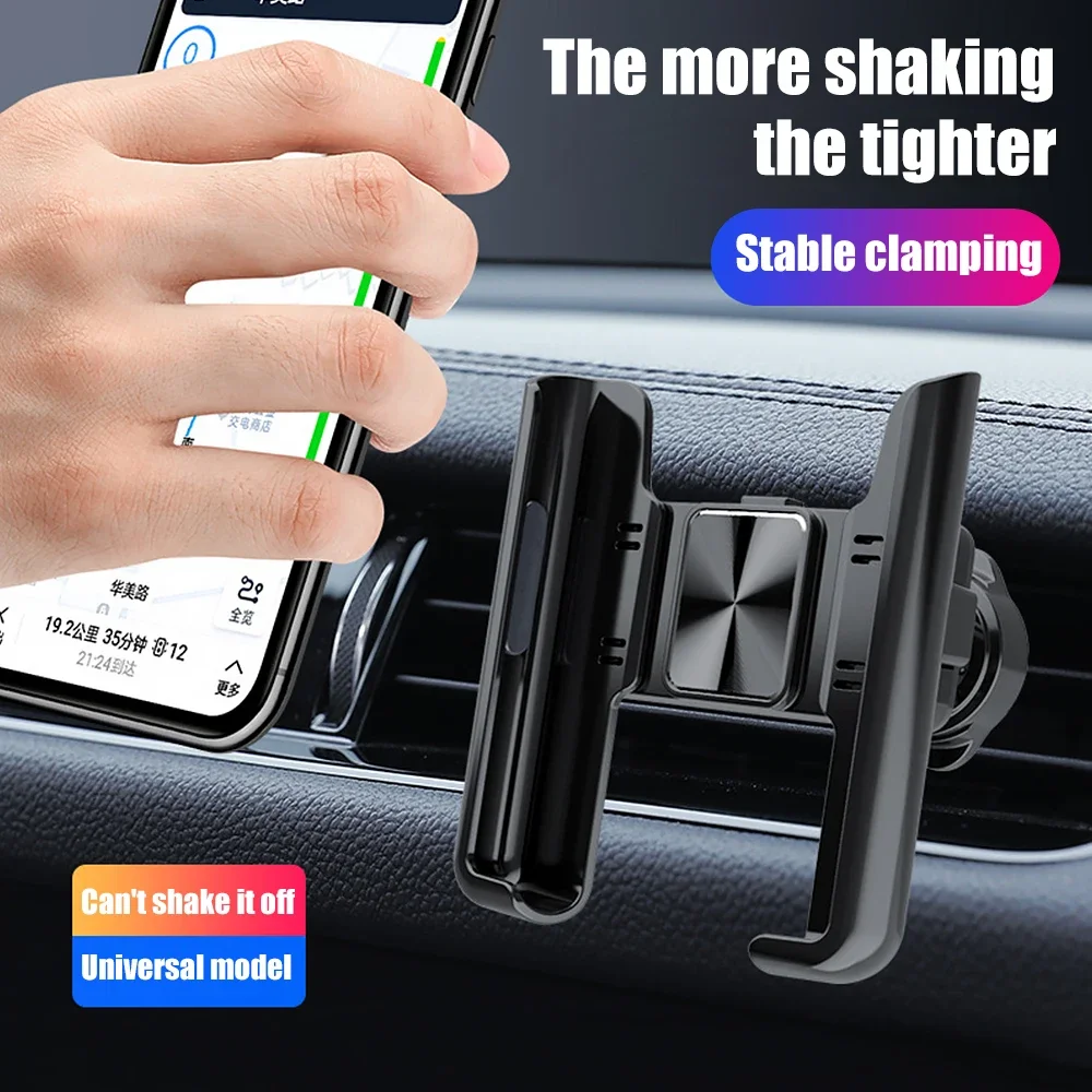 Universal Car Phone Holder 360° Rotation Stand for Cell Phone Gravity Auto Phone Holder In Car Air Vent Clip Mount GPS Support