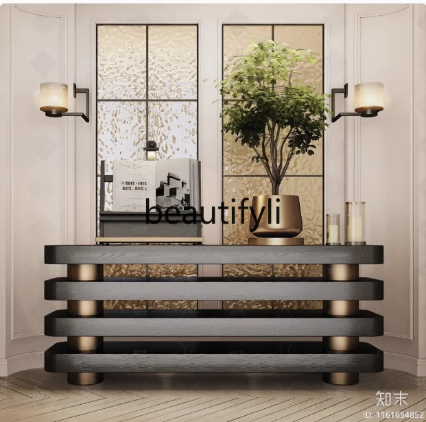 

Декоративная подставка для цветов в вестибюле, прихожая, украшение для прихожей, перегородка для гостиной, итальянский свет, роскошный вход