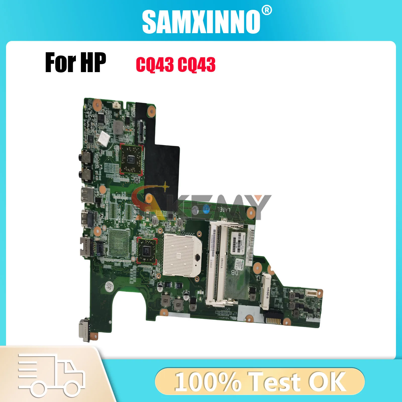 

For HP 430 630 631 CQ43 CQ57 Laptop Motherboard 646981-001 646982-001 HM65 DDR3 DIS Tested OK
