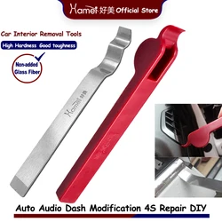 Kit de herramientas de extracción de molduras de estilo automático, 2 piezas, desmontaje de navegación, tablero, salida de aire acondicionado, accesorios de reparación