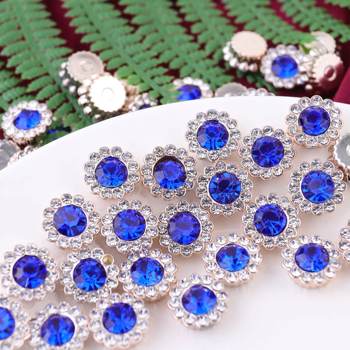 

50 шт. украшений для рукоделия, плоские стразы для изготовления ювелирных изделий, декор для повязок на голову