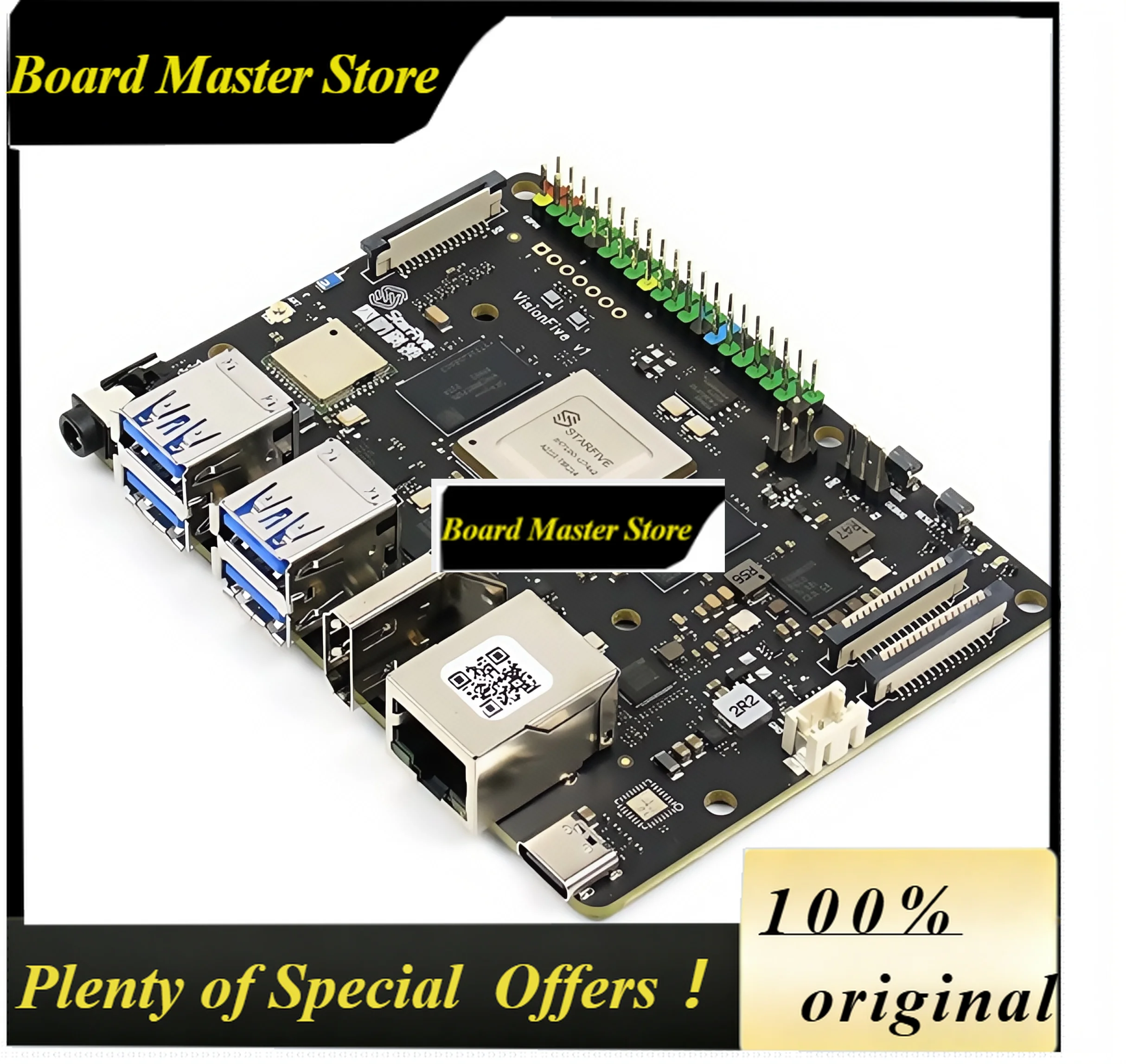 BoMaSVisionFive RISC-V Chip Development Board, Optical AI Single-board Computer, Fully Open Source Linux