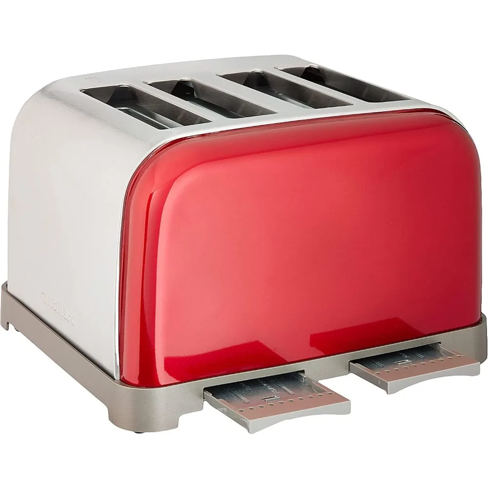 4 Slice Toaster Oven Brushed Stainless Toaster for Bread Toast Machine Cooking Appliances Kitchen Home