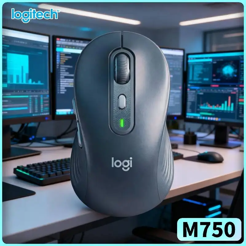 

Беспроводная мышь Logitech M750, бесшумные кнопки, долговечная, для ежедневного использования дома и в офисе M650L/M185/M220/M221