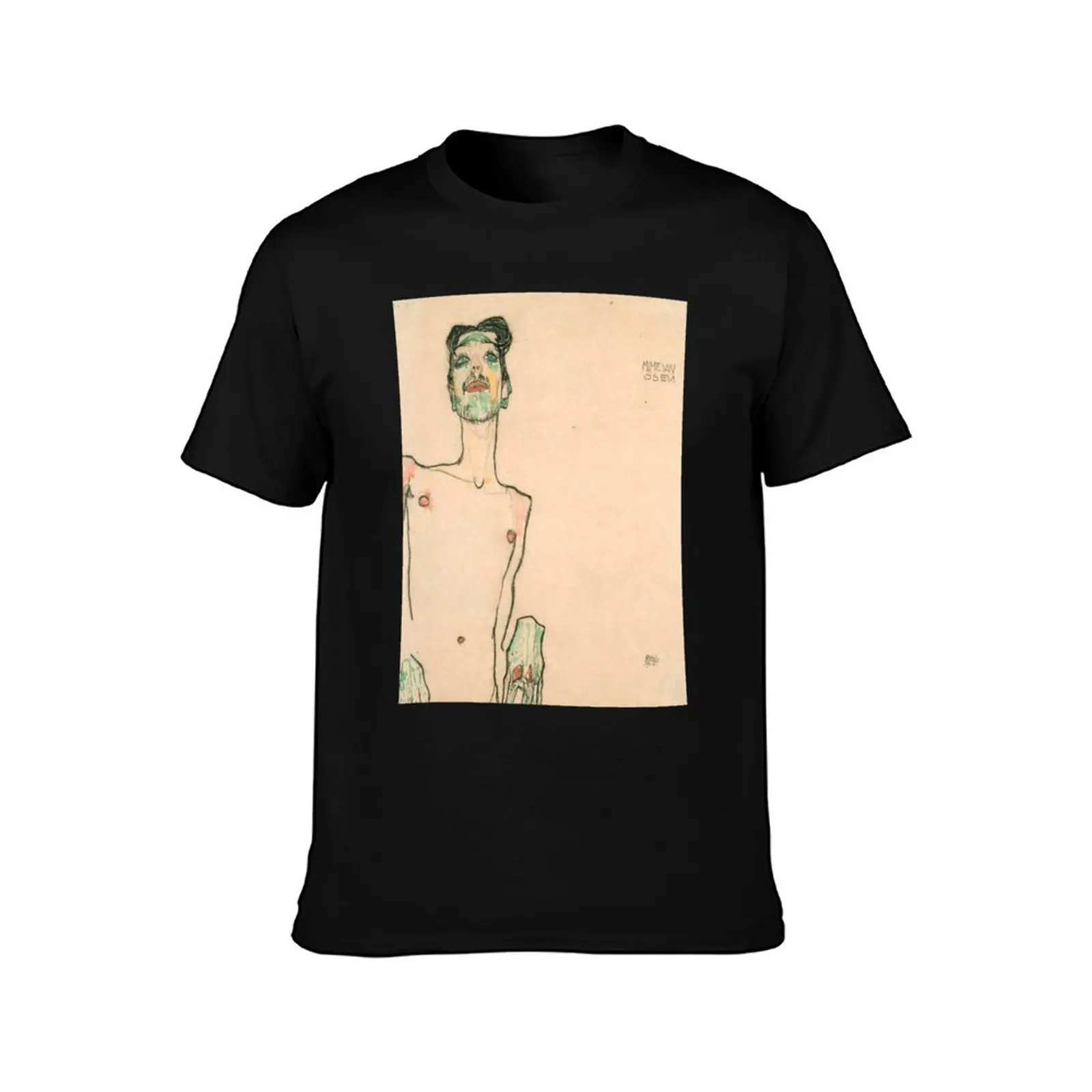 Egon Schiele, Mime van Osen, 1910 T-Shirt aesthetic clothes customizeds Men's clothing