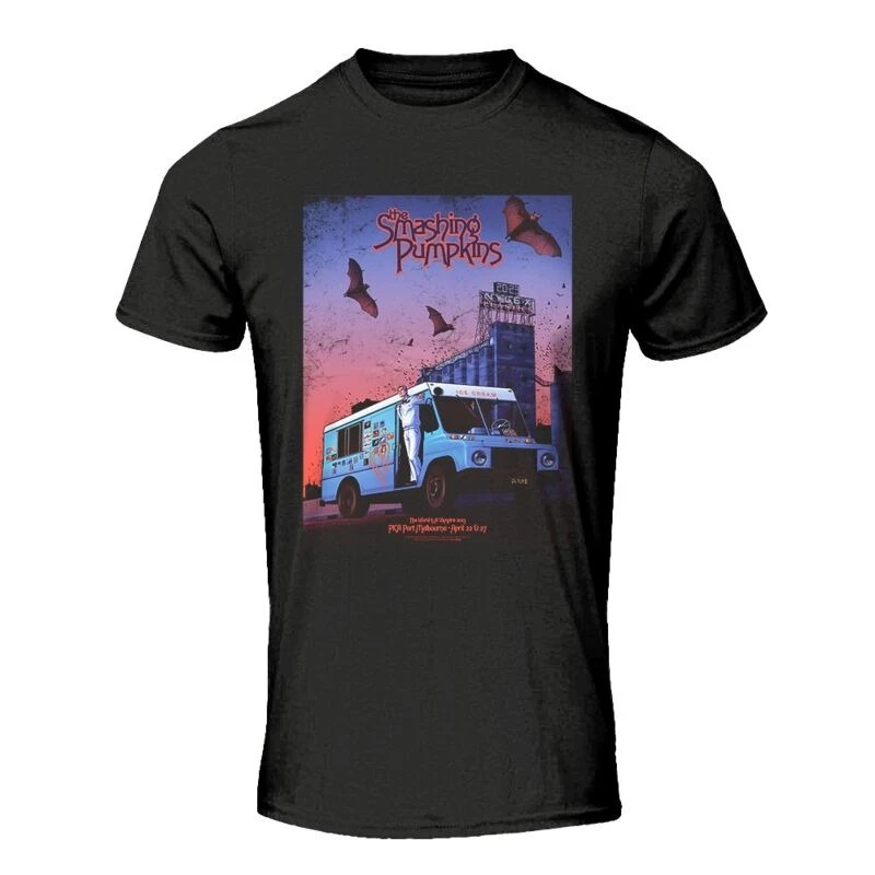 Unisex Cotton T-shirt The Smashing Pumpkins Mellon Collie Symbol Matrix Graphic Tee Alternative Rock Streetwear