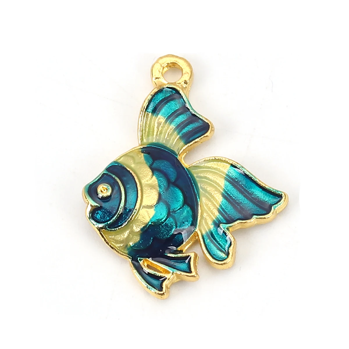 Cartoon Ocean Jewelry Charms Fish Animal Multicolor Enamel Pendants Findings DIY Jewelry Making Necklace Earrings 23mmx18mm,5PCs