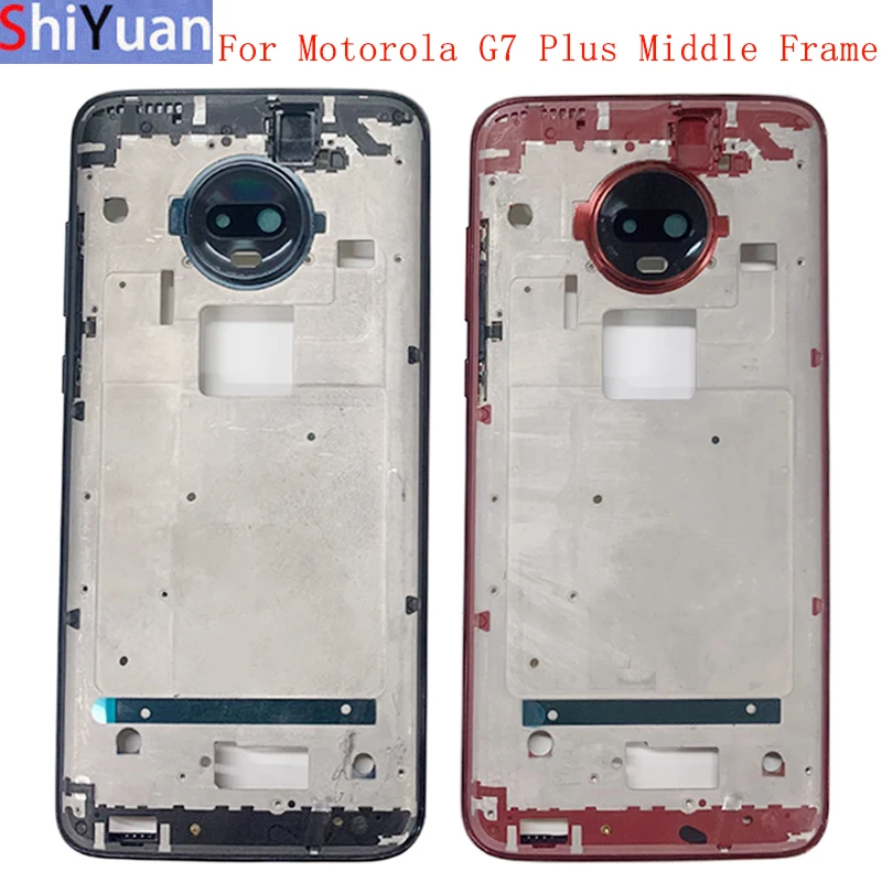 

Housing Middle Frame LCD Bezel Plate Panel Chassis For Motorola Moto G7 Plus Phone Metal Middle Frame Replacement Parts