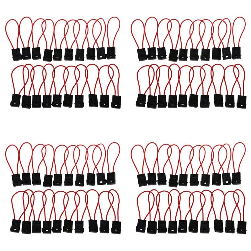 Exquisite 30A Wire In-Line Fuse Holder Block Black Red For Car Boat Truck 80Pcs