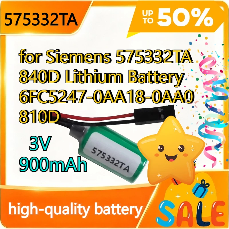 3V 900mAh for Siemens 575332TA 840D Lithium Battery 6FC5247-0AA18-0AA0 810D