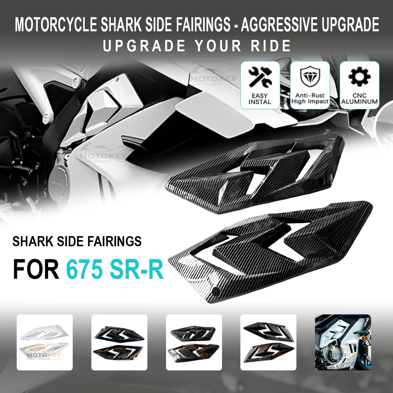 

Motorcycle Engine Side Protective Cover Crash Cap Guard for CFMOTO 675SR-R 675SR 675 SR 675SRR Motorcycles Accessory Protection