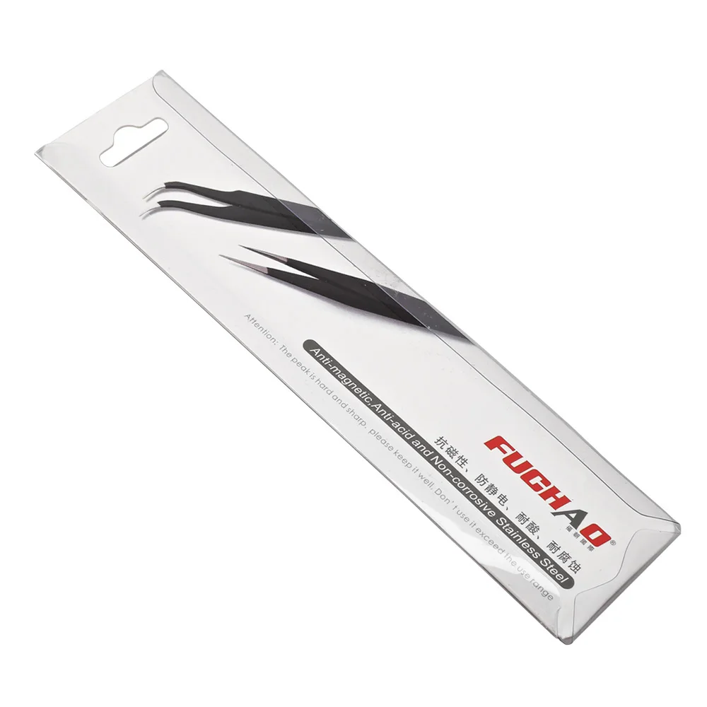Anti-static Steel Straight Tweezers With anti-magnetic, Acid Corrosion