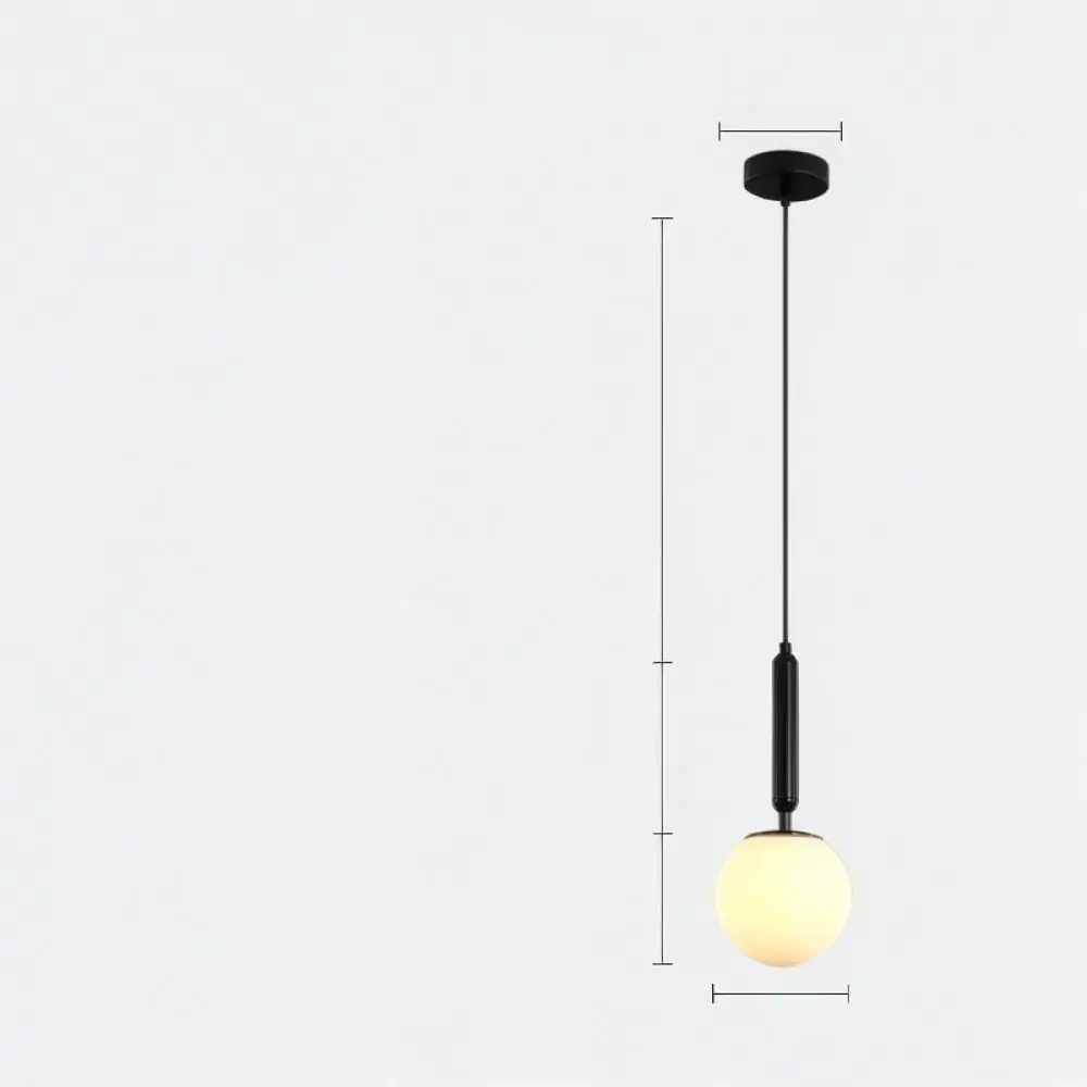 Nordic Style Pendant Light Modern Metal Hanging Lamp Simple Geometric Design For Bedroom Bedside Home Indoor Decor