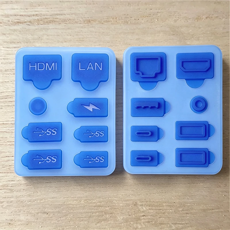 1Set Dust Plug Prevent Protective Cover Silicone Case Anti-dust USB Ports Dustproof Kit For PS5 Slim Console Accessorie