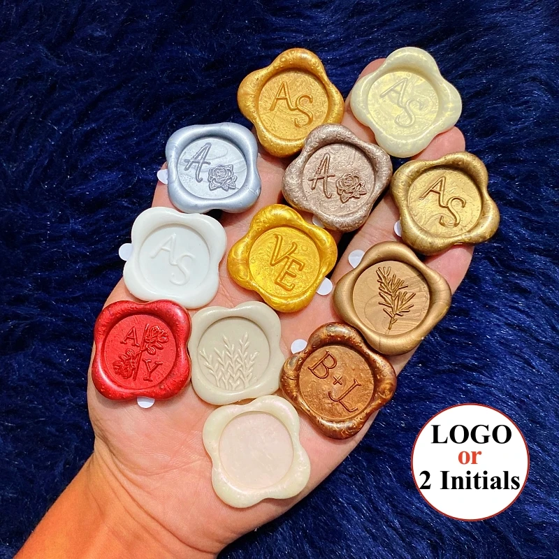 

Wedding Wax Stickers Custom Wax Seals With Logo Wax Seal Stickers for Wedding Supplies Invitation Personalize Stamps Wax Seals