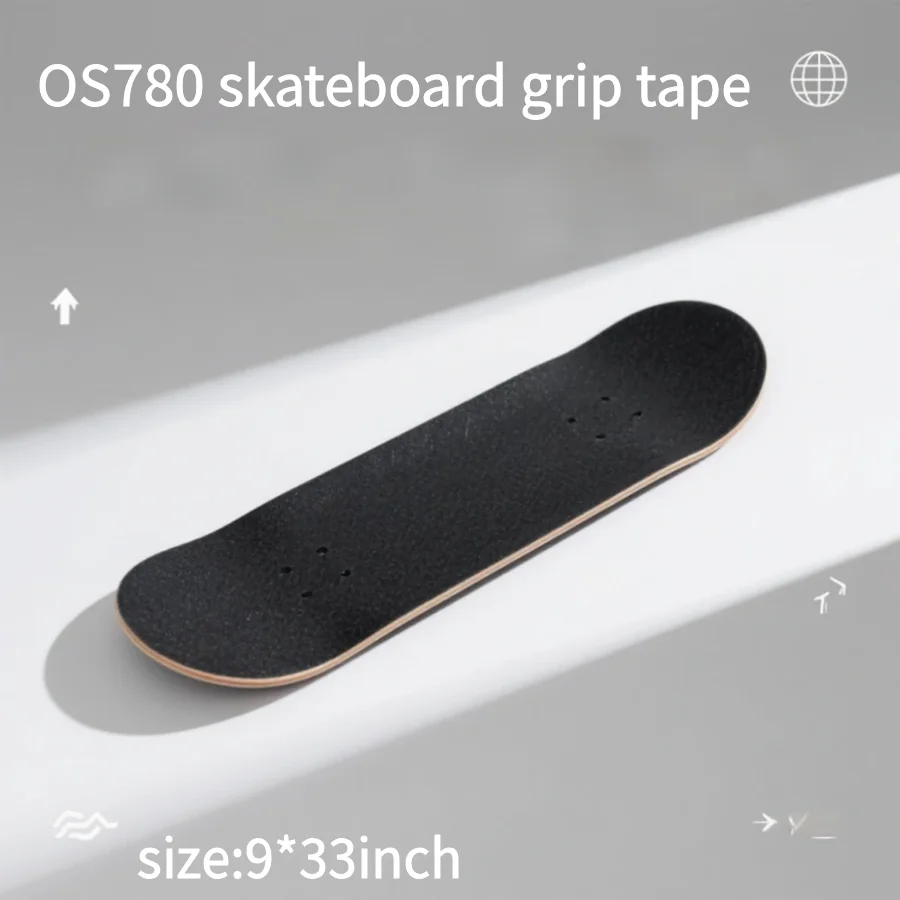 good quality OS780 skateboard grip tape black color waterproof skateboard grip tape with custom logo design