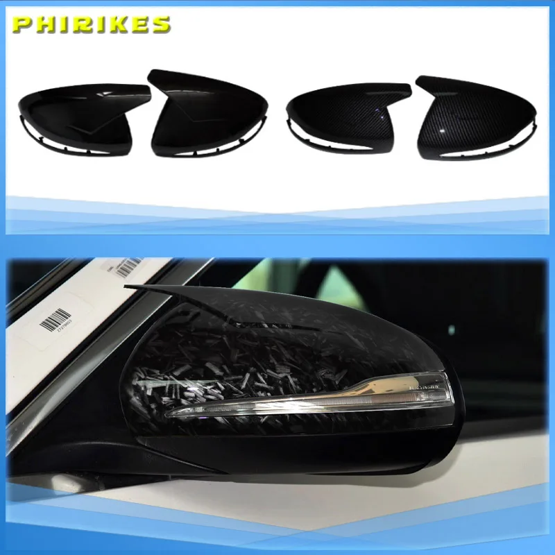

For Mercedes-Benz E GLC S C Class W205 W213 X253 W222 Car Rearview Side Mirror Decorate Cover Trim Black Exterior Accessorie