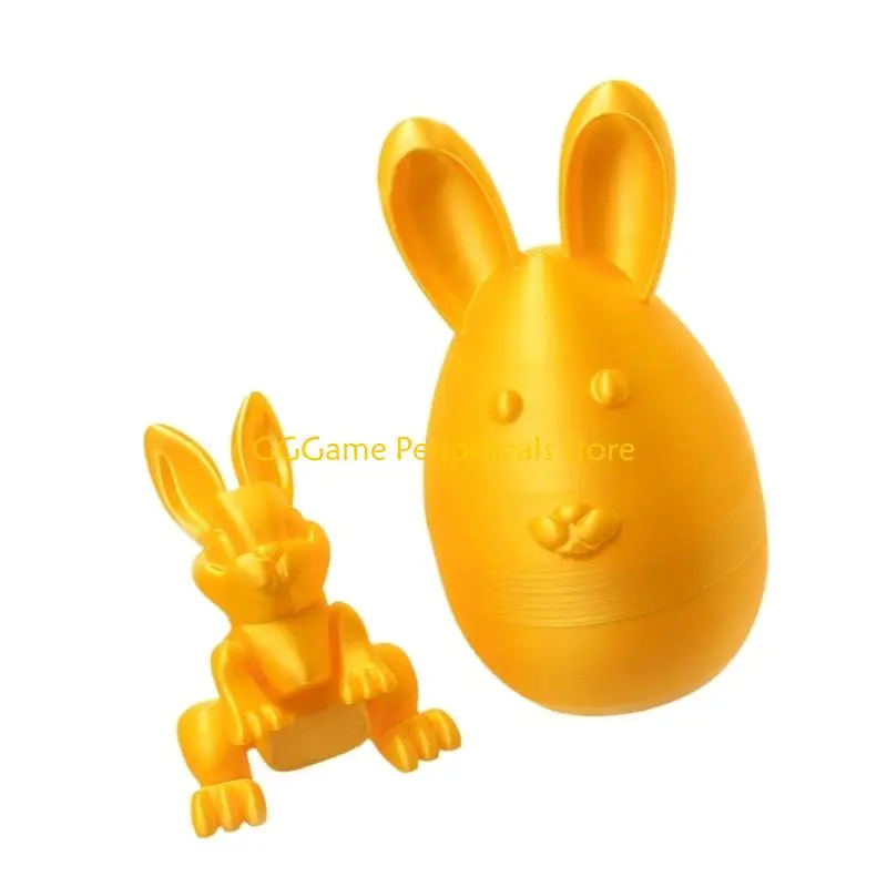 

U55B 3D Printed Rabbit Set With Flexible Joints Easter Basket Stuffs For Kids