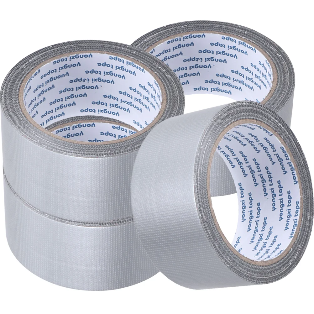 

4 Rolls Waterproof Cloth Duct Tape Heavy Duty Repair Polyethylene Gauze Fiber High Strength Easy Use No Residue