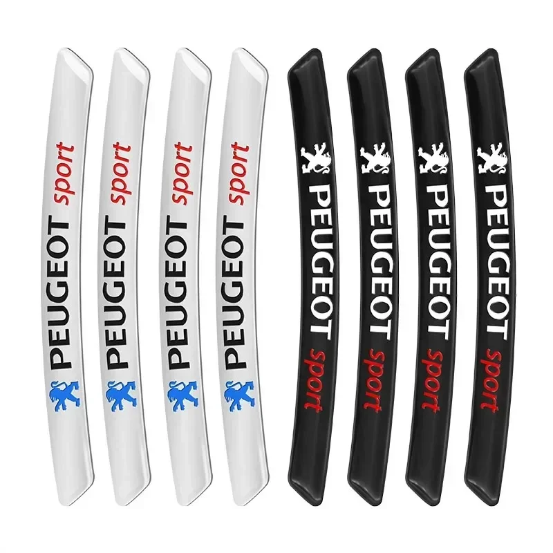 

4Pcs Peugeot Sport Car Wheel Hub Rim Stickers Aluminum Alloy Logo Decor Cover For 3008 2008 207 208 308 307 508 Auto Accessory