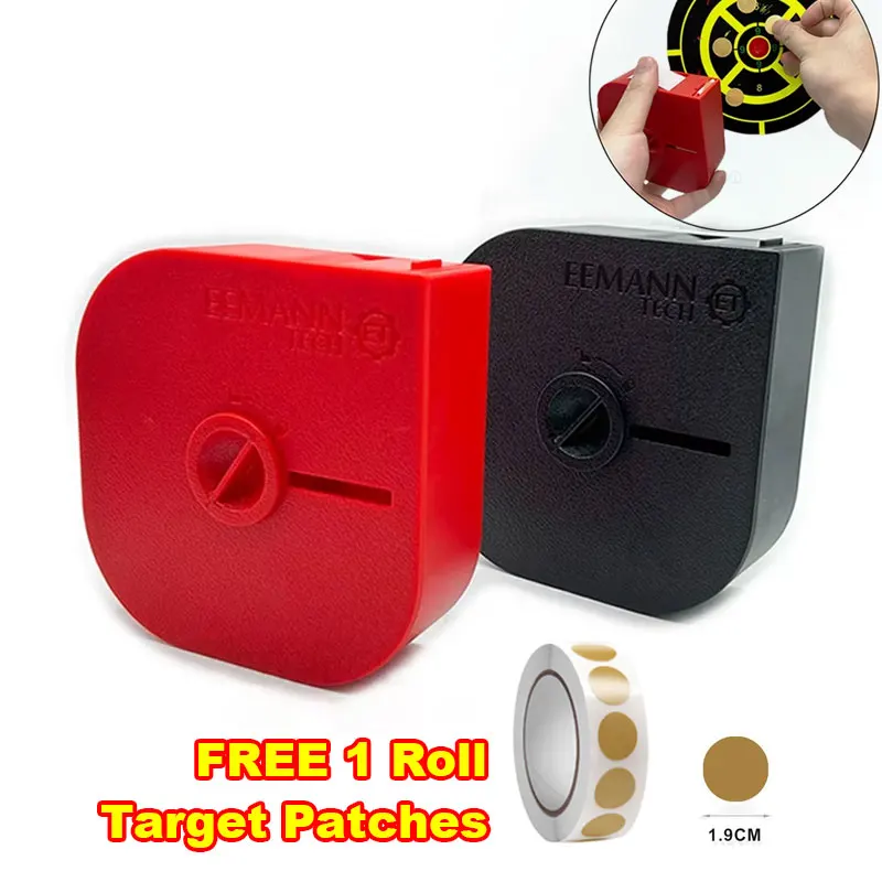 Shooting Plaster Dispenser Kit Shooting Bullseye Hole Patch Sticker Target Sticker Box for USPSA IPSC IDPA Shooting Accessories