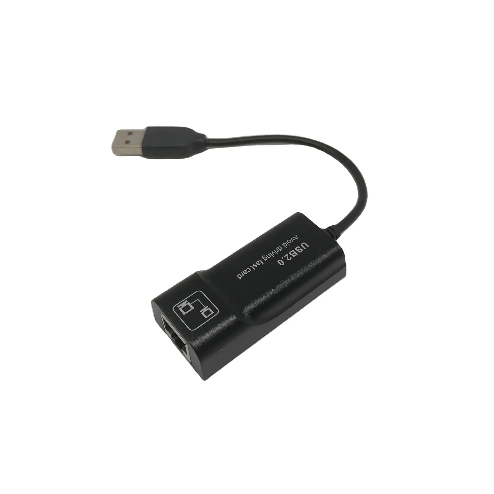 USB 2.0 to RJ45 Ethernet Adapter - 100Mbps Wired Network Card for Computer/Laptop, Plug & Play Driver-Free