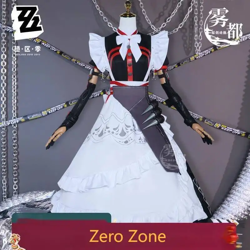 

Game Zenless Zone Zero Alexandrina Sebastiane Rina Cosplay Costume Women Maid Dress Uniform Wig Victoria Housekeeping Halloween