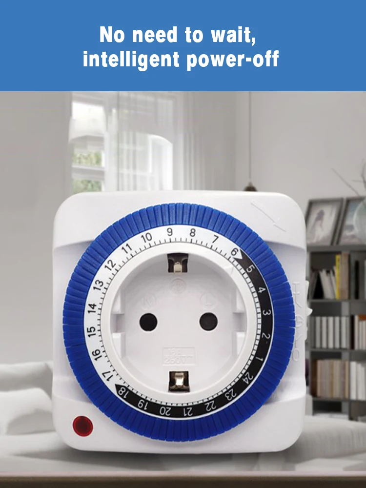 Timer-Buchse Smart Countdown-Zyklus buchse 24-Stunden-Timer Mechanischer Schalter Timer Plug-In-Timer-Schalter