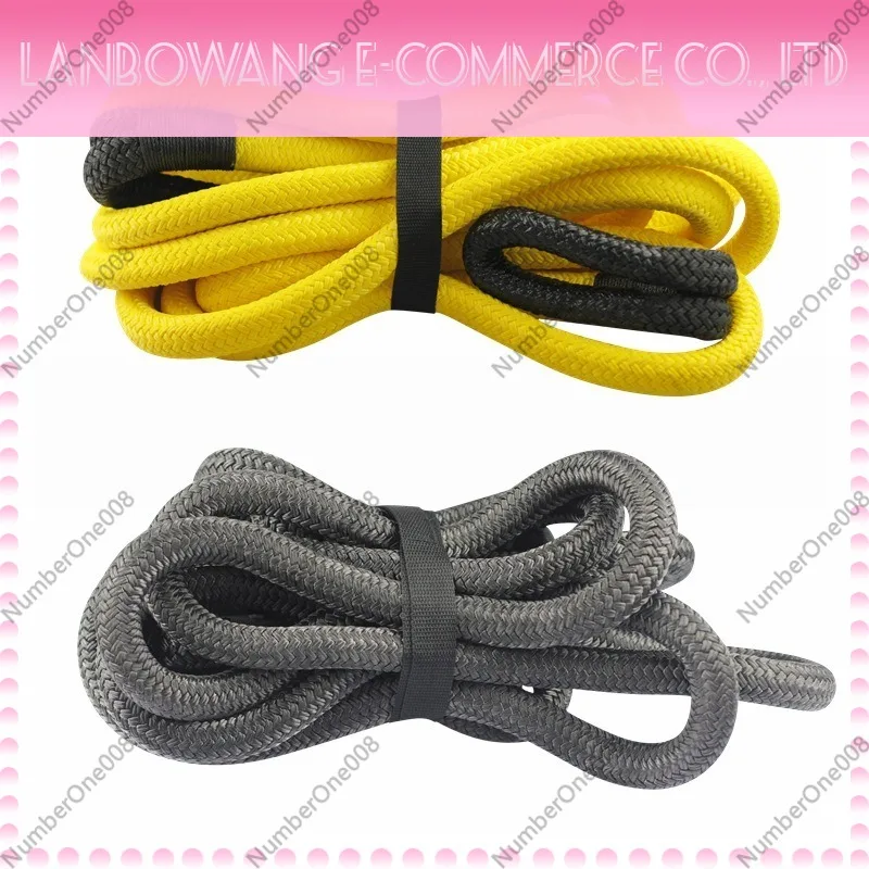 14 Ton Nylon Elastic Tow Rope Wear Resistant Car Towing Strap for Off-road Vehicle Desert Snow Rescue Vehicle Emergency Traction