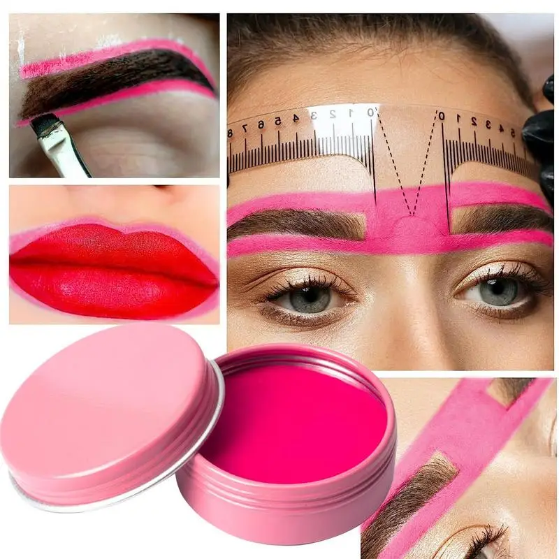 Pâte blanche lavable pour sourcils, maquillage en continu, fournitures de tatouage, 20g, 1 pièce