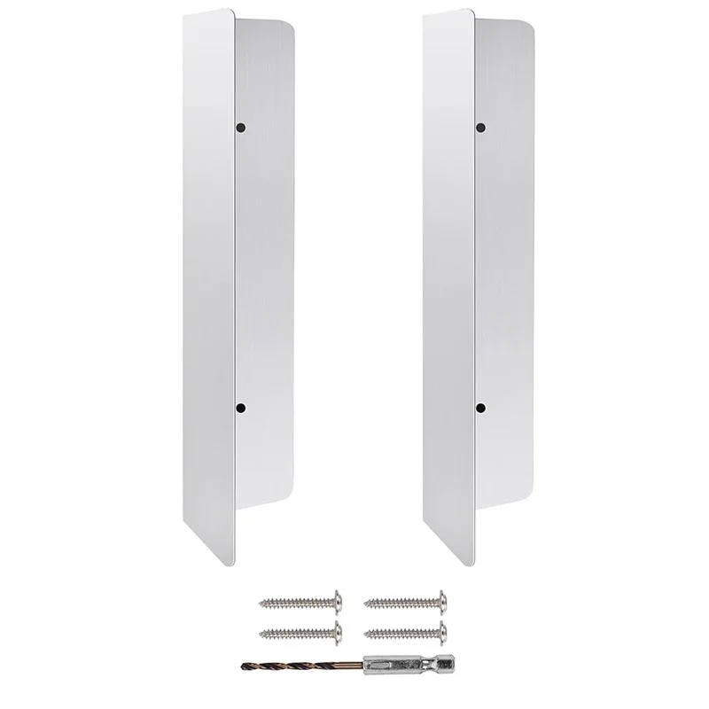 2 Pcs Garage Door Seal Mouse Guard for Residential and Commercial Use Stainless Steel Garage Door Mouse and Snake Guard