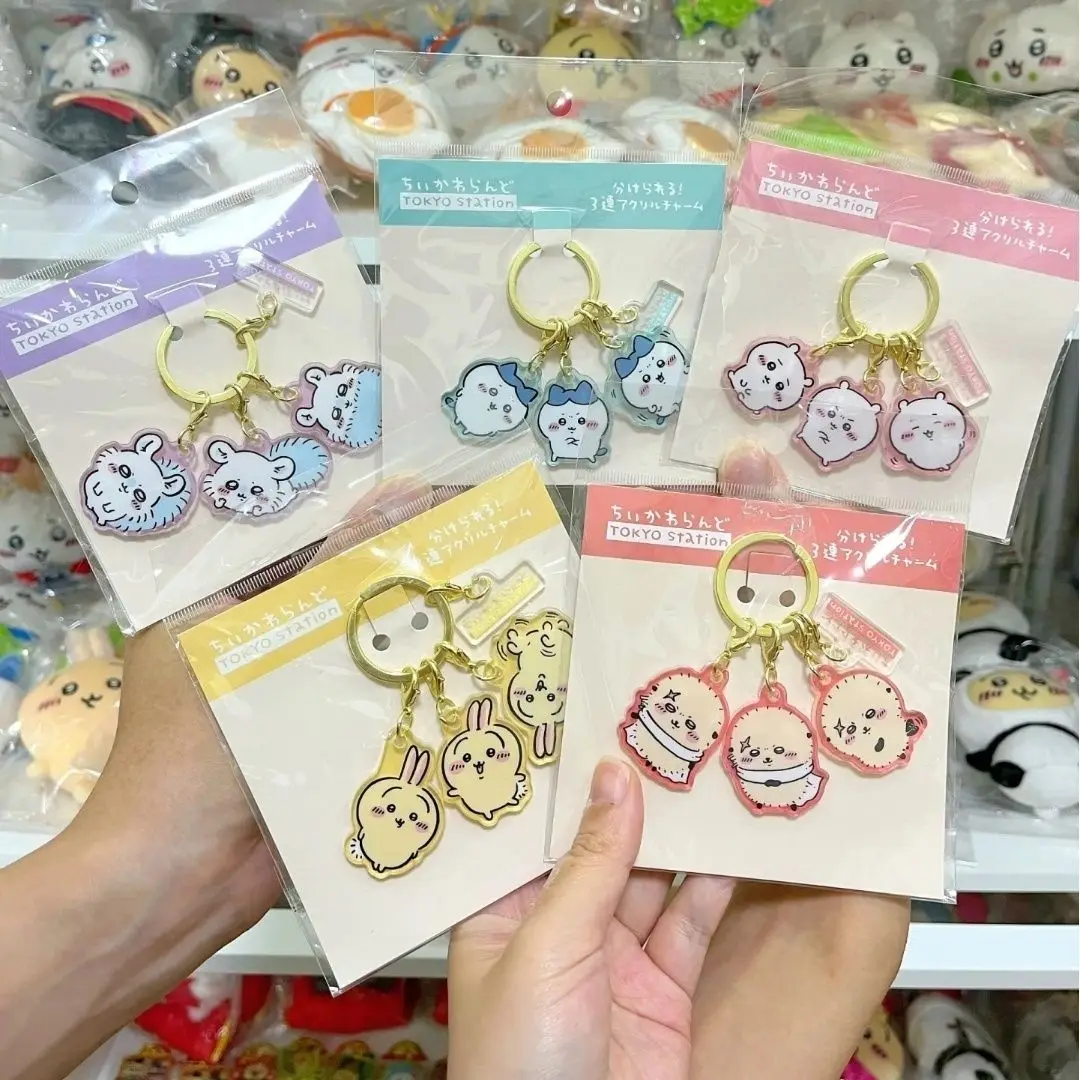 

Chiikawa Momo Usagi Anime Decoration Backpack Pendant Creative Keyring Chiisakute Birthday Gifts Toy DIY Deco